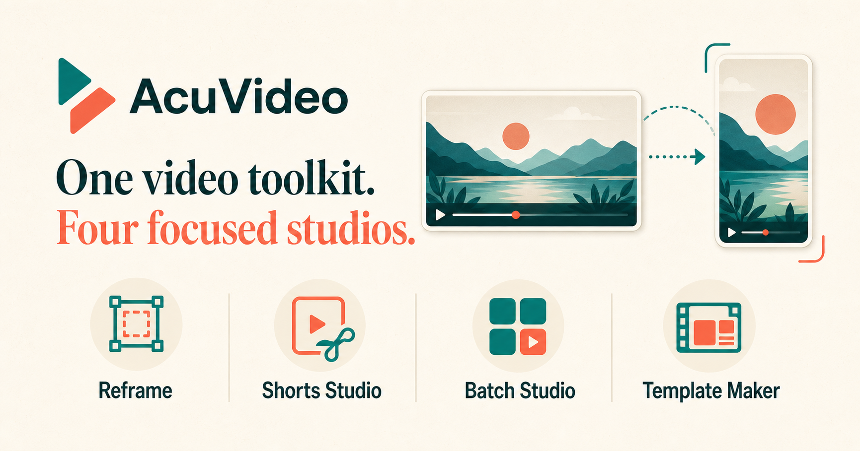 AcuVideo — One video. Every format that matters.